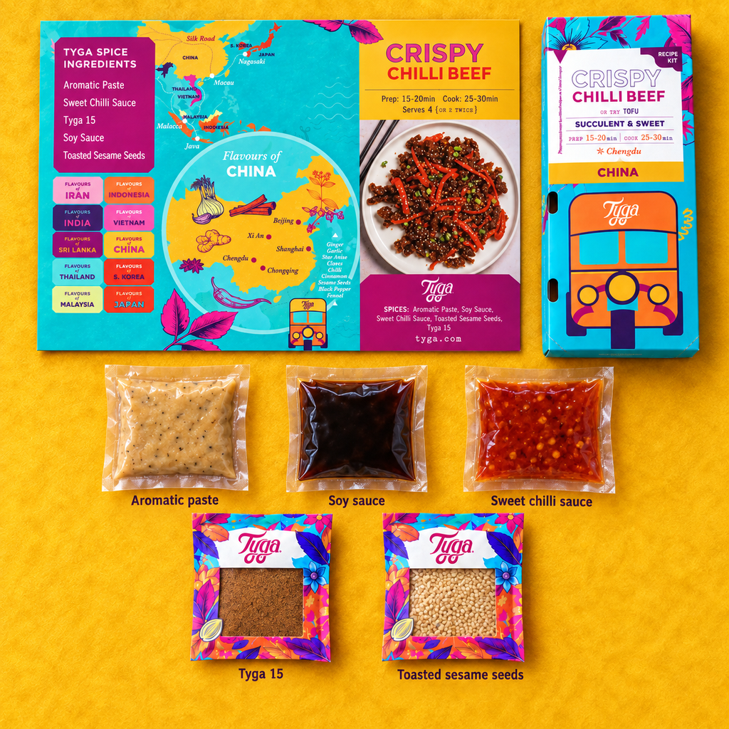 Crispy Chilli Beef Recipe Kit by Tyga, view 8