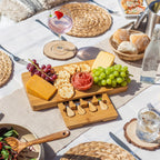 Bamboo cheese board with knife drawer by Maison & White, view 6