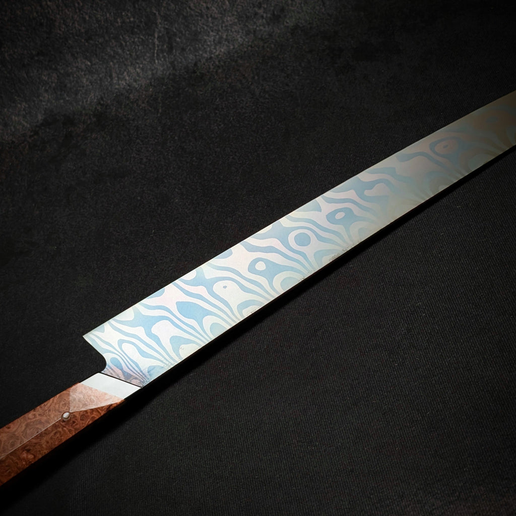 Handmade 360mm Damascus Sushi Knife by KWB