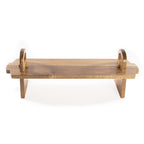 Acacia wood raised serving platter by Maison & White, view 5