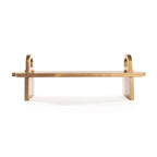 Acacia wood raised serving platter by Maison & White, view 6