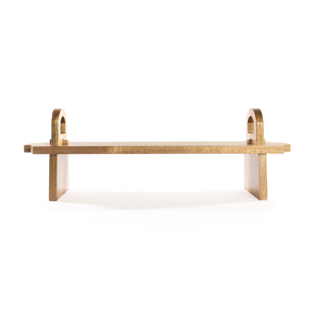 Acacia wood raised serving platter by Maison & White, view 6