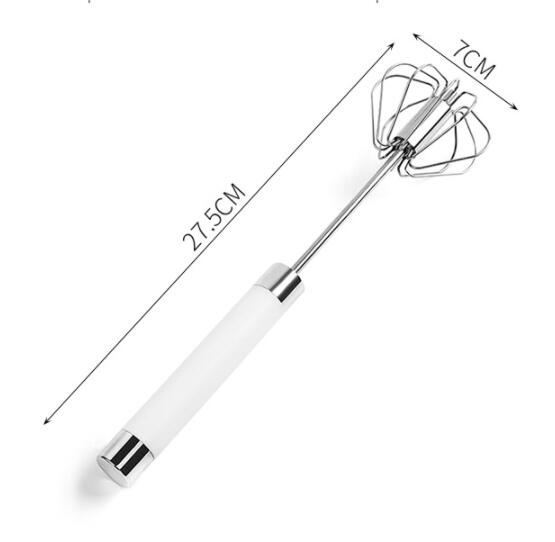 Stainless steel semi-automatic push whisk, view 5