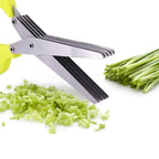 Multi-Blade Herb Scissors, stainless steel