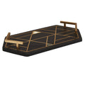 Black slate tray with mother of pearl inlay by Oriana