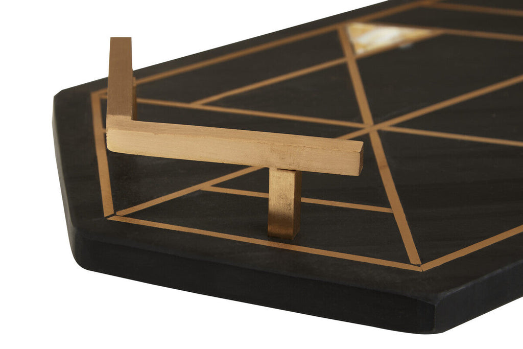 Black slate tray with mother of pearl inlay by Oriana, view 5