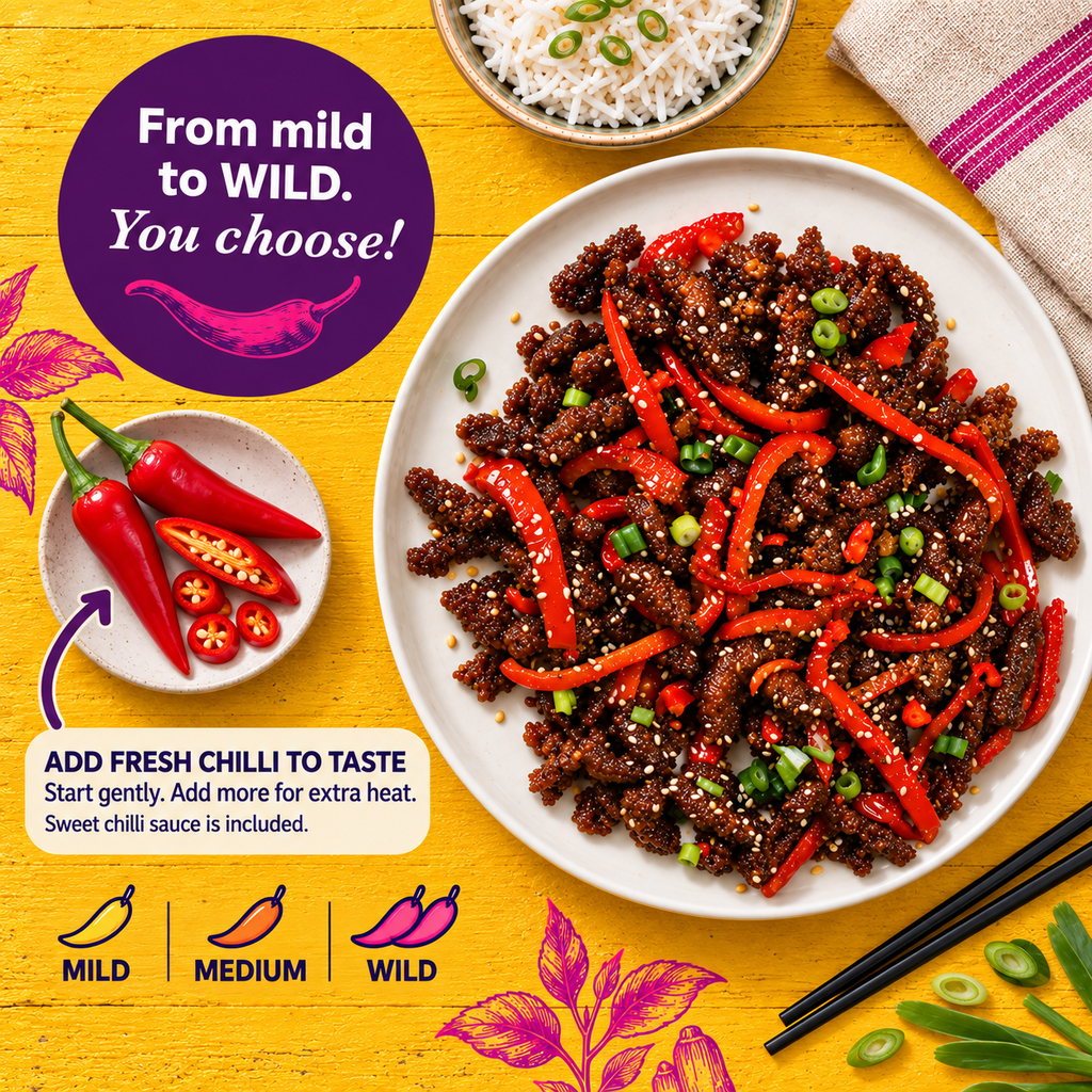 Crispy Chilli Beef Recipe Kit by Tyga, view 3