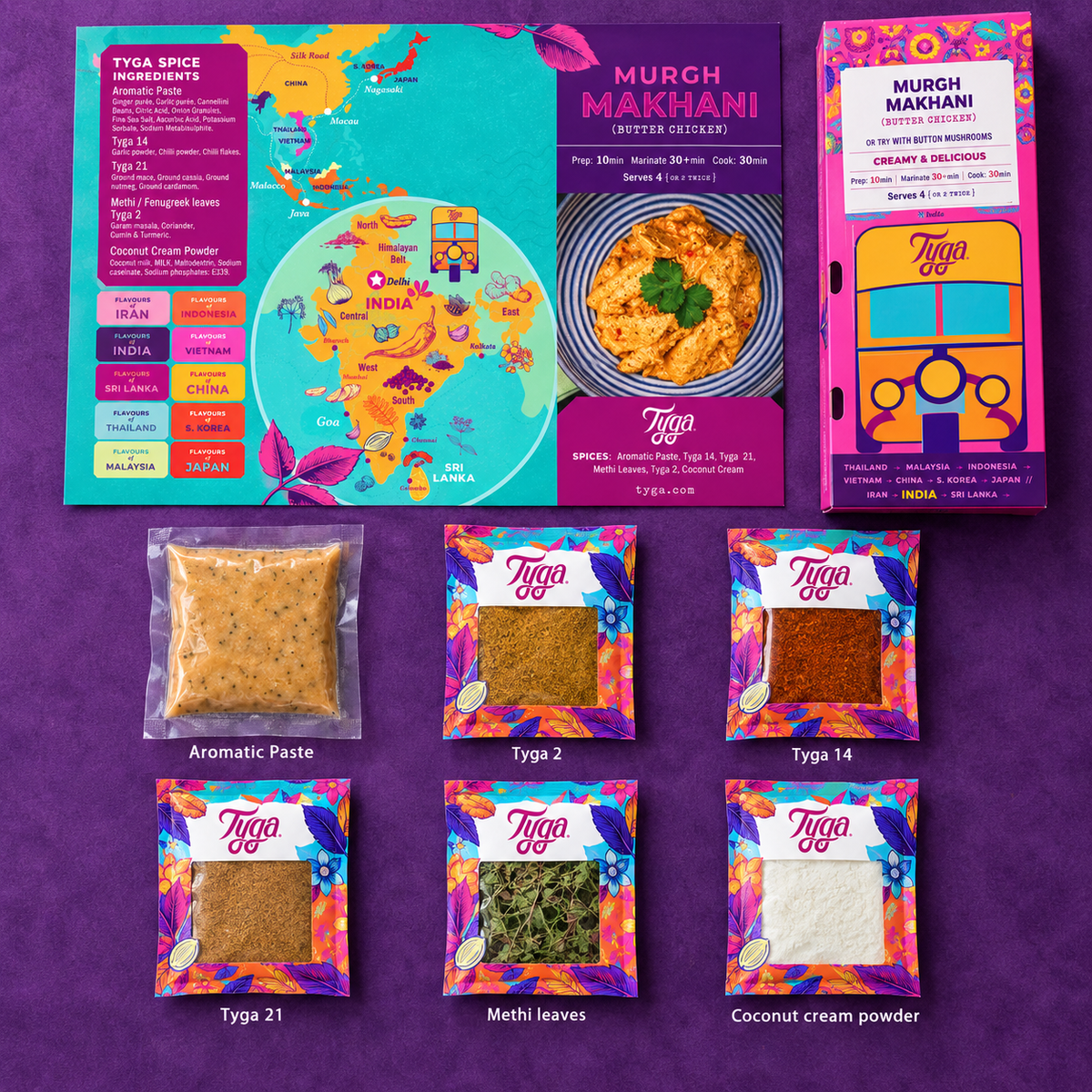 Murgh Makhani Butter Chicken Recipe Kit by Tyga, view 7
