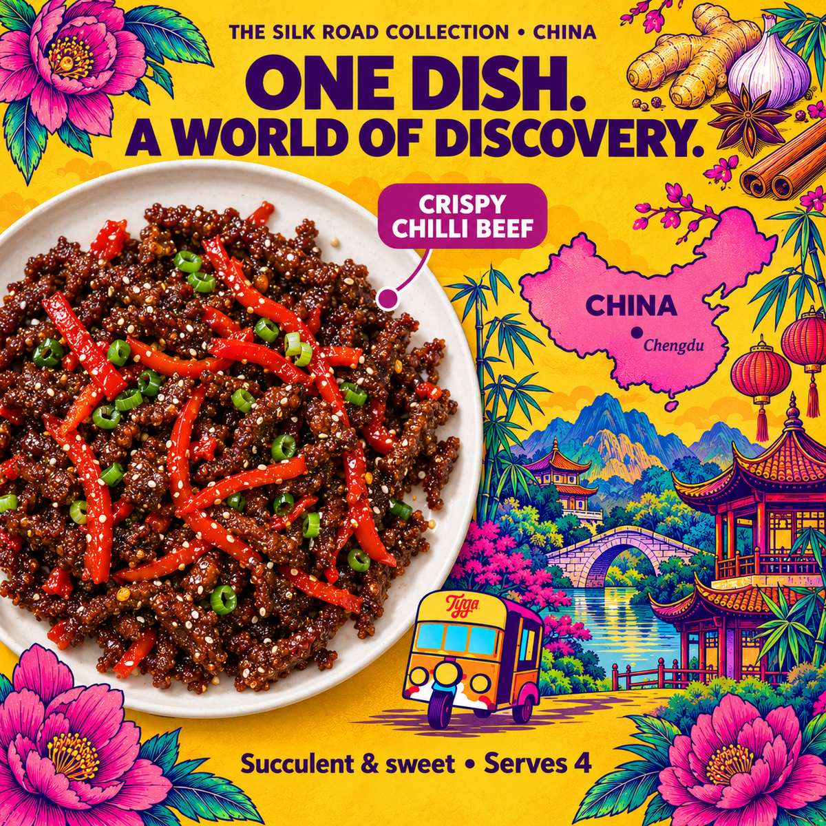 Crispy Chilli Beef Recipe Kit by Tyga, view 7
