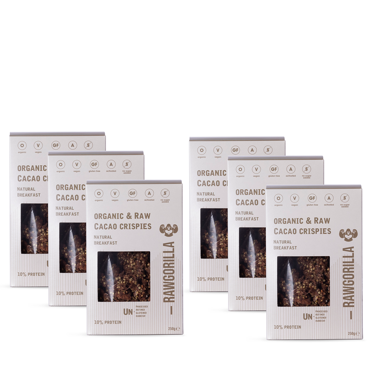 Cacao Crispies 250g by Raw Gorilla, view 7