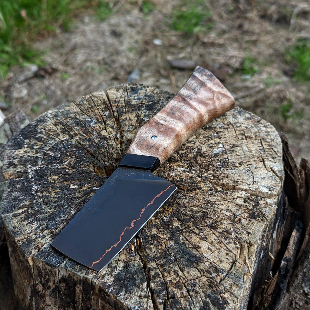 Handmade 85mm Copper Herb Cleaver by KWB Knives