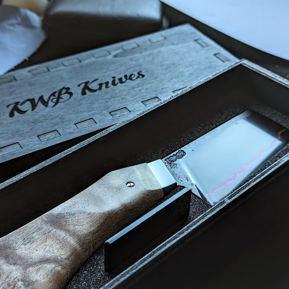 Handmade 85mm Copper Herb Cleaver by KWB Knives