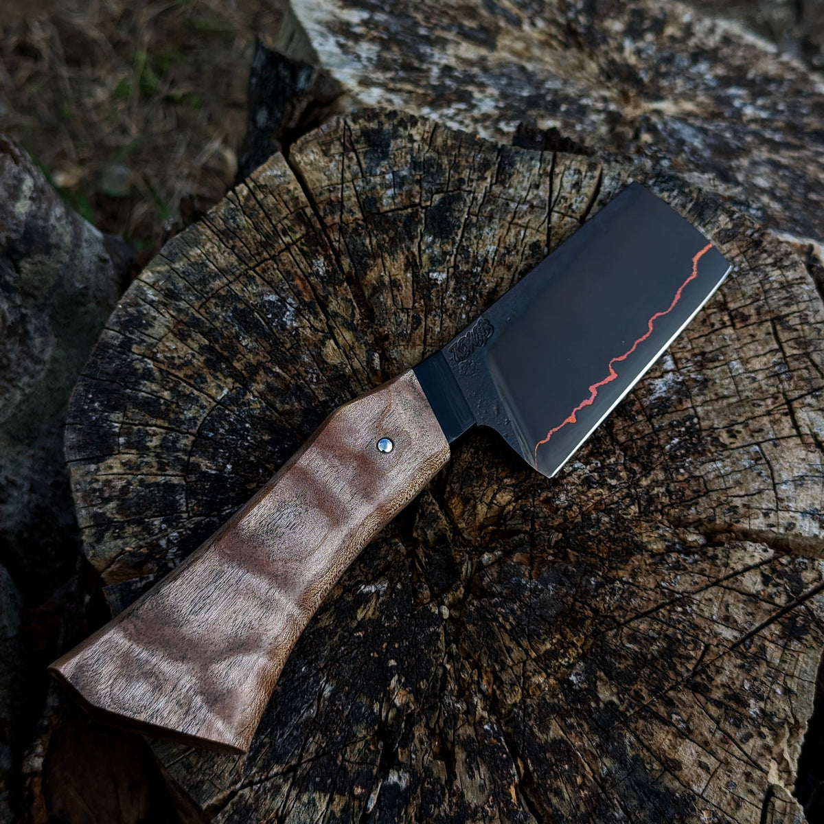 Handmade 85mm Copper Herb Cleaver by KWB Knives