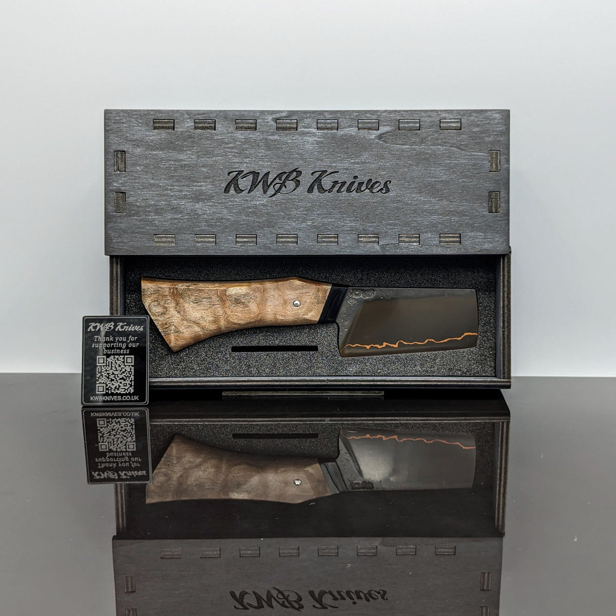 Handmade 85mm Copper Herb Cleaver by KWB Knives