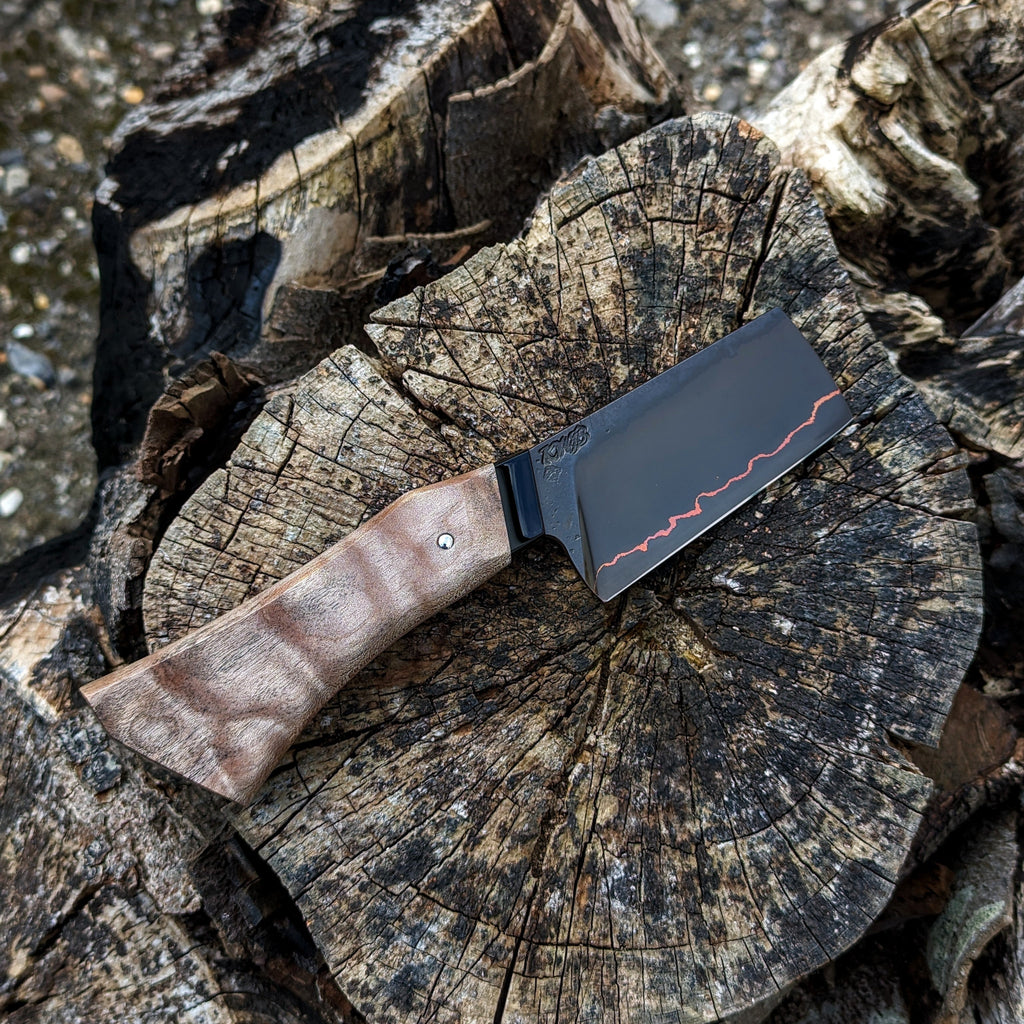 Handmade 85mm Copper Herb Cleaver by KWB Knives