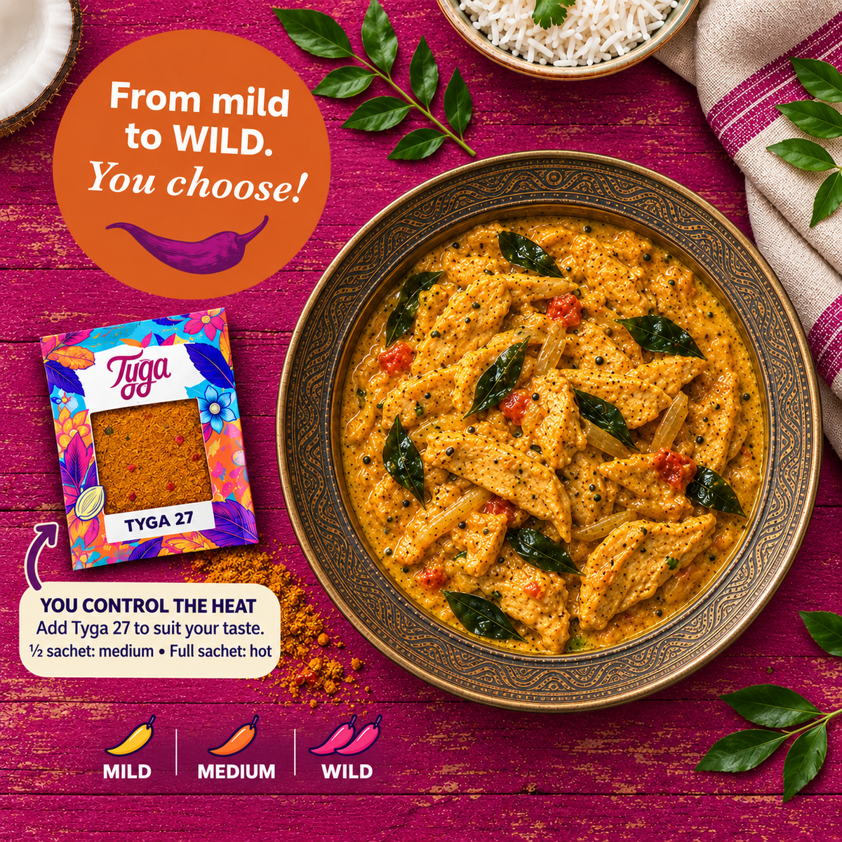 Sri Lankan Curry Recipe Kit by Tyga, view 3