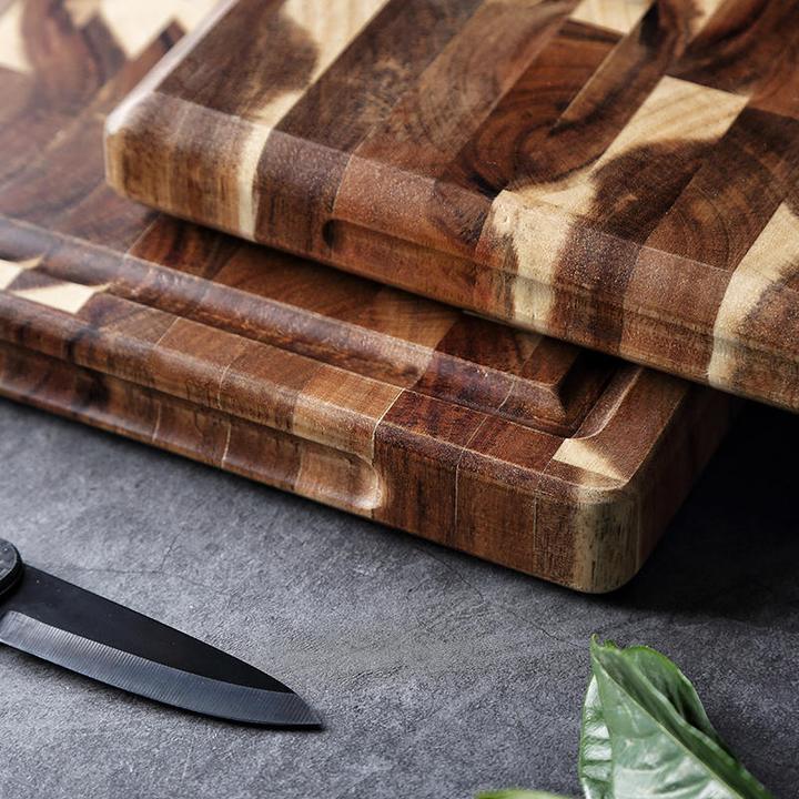 Parquet acacia wood cutting board, view 7