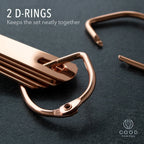 Copper measuring cups and spoons set, view 5