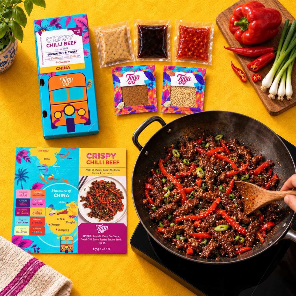 Crispy Chilli Beef Recipe Kit by Tyga, view 6