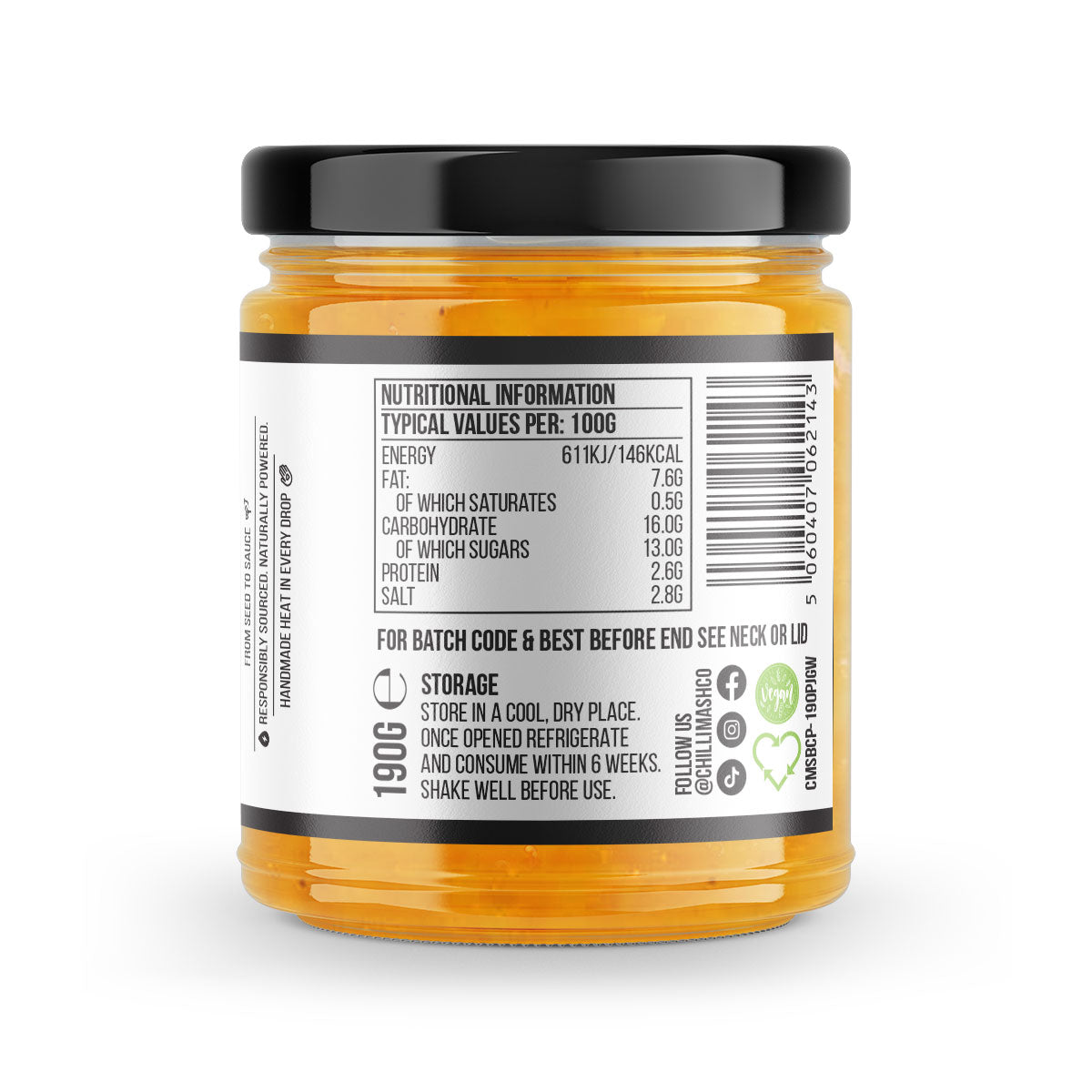 Scotch Bonnet Chilli Pickle 190g by Chilli Mash Co.