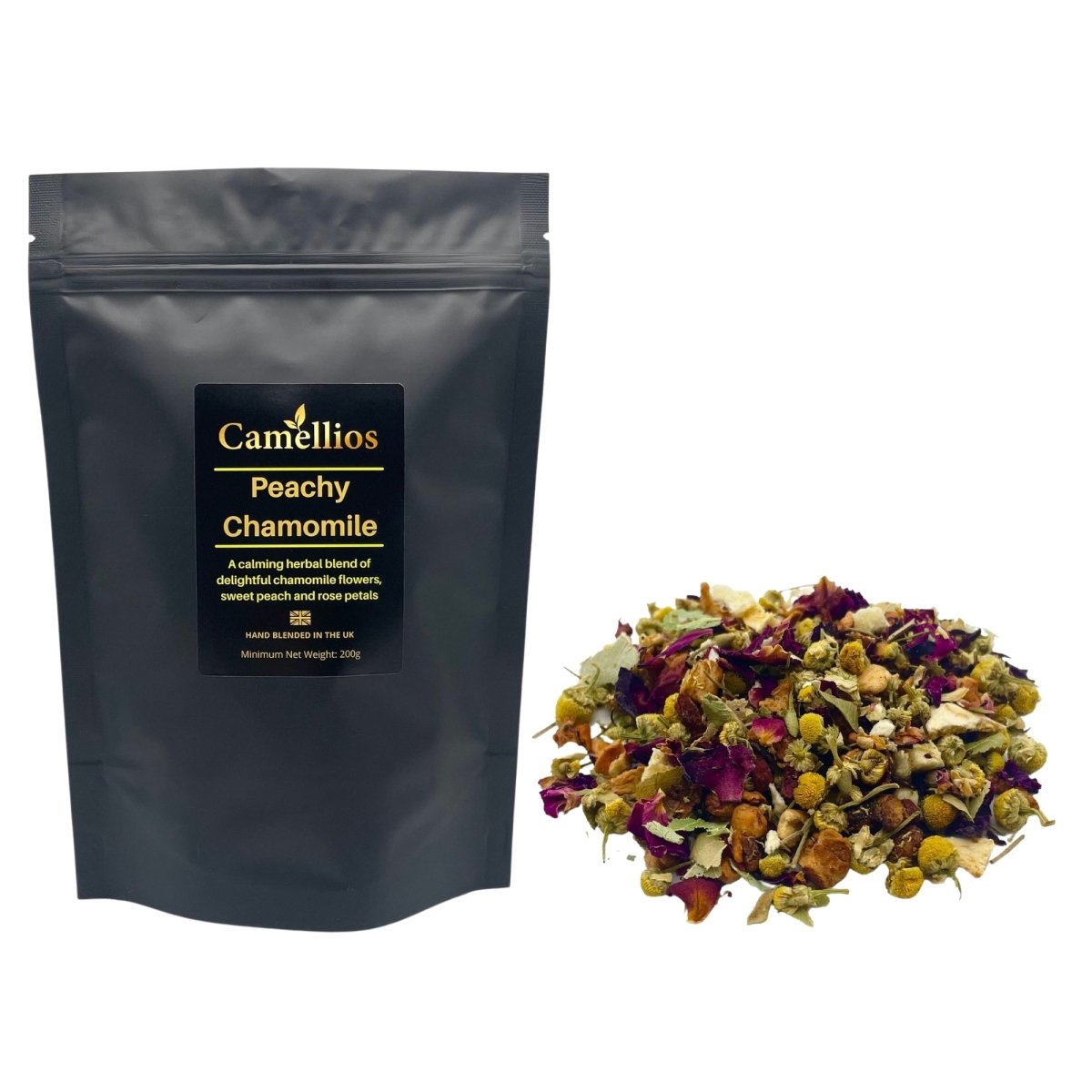 Peachy Chamomile Loose Leaf Tea by Camellios