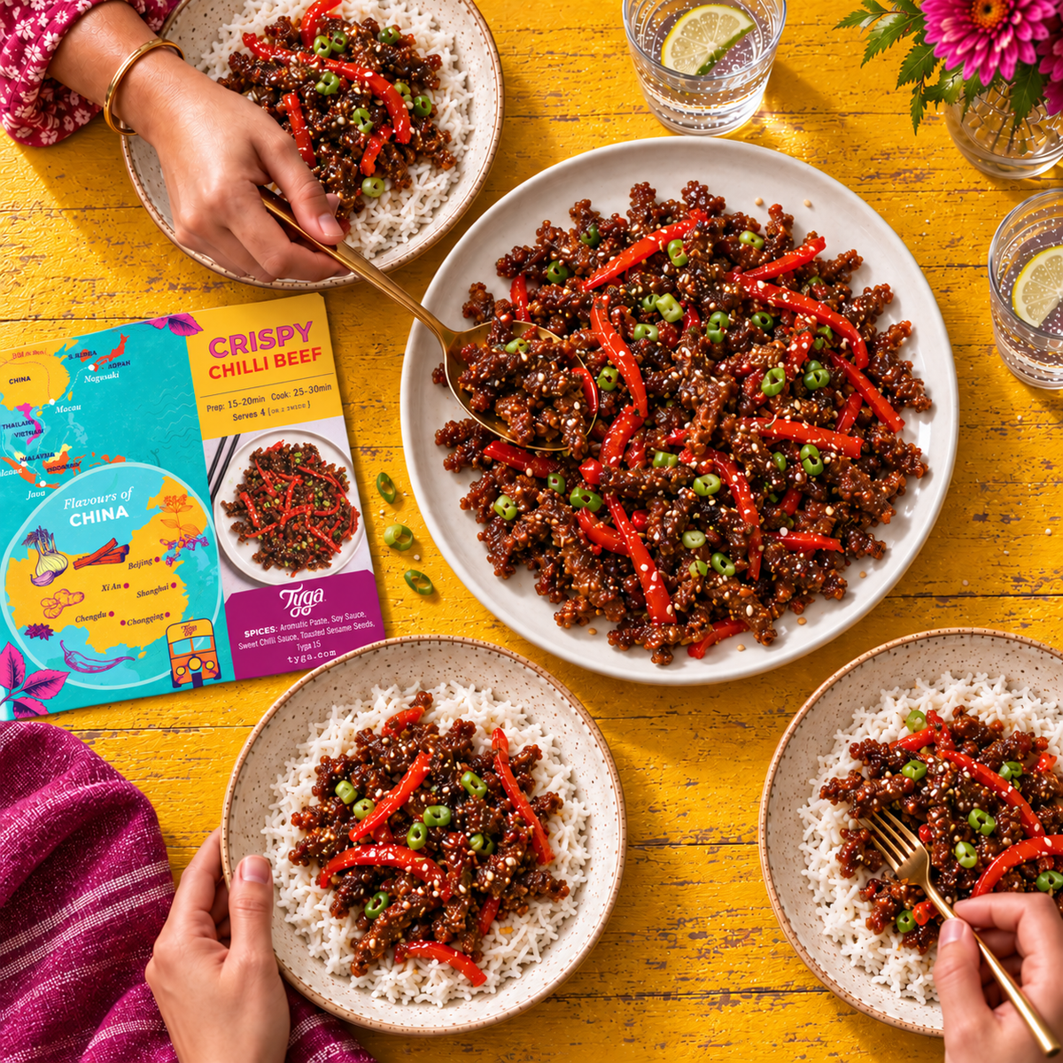 Crispy Chilli Beef Recipe Kit by Tyga, view 5
