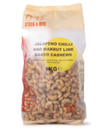 Jalapeno Chilli and Makrut Lime Baked Cashews 1kg by Stock & Bite