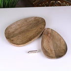 Jarita Oval Wooden Serving Dishes Set of 2