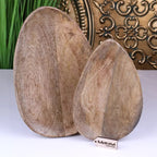 Jarita Oval Wooden Serving Dishes Set of 2