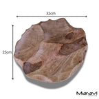 Kavira Divided Mango Wood Serving Dish by Maravi