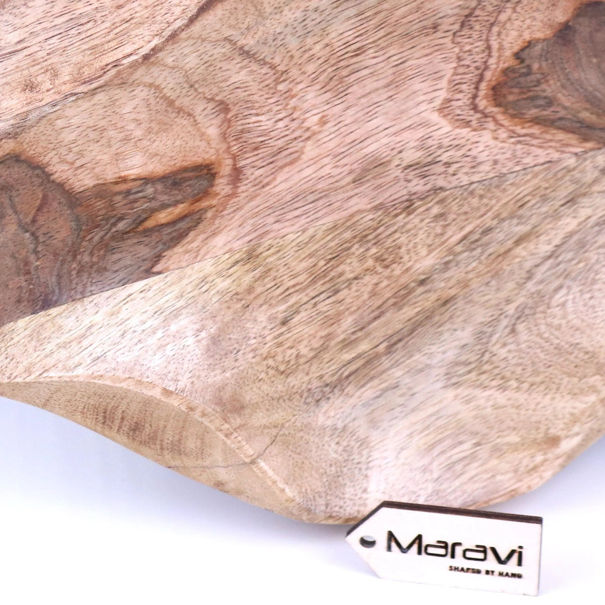 Kavira Divided Mango Wood Serving Dish by Maravi