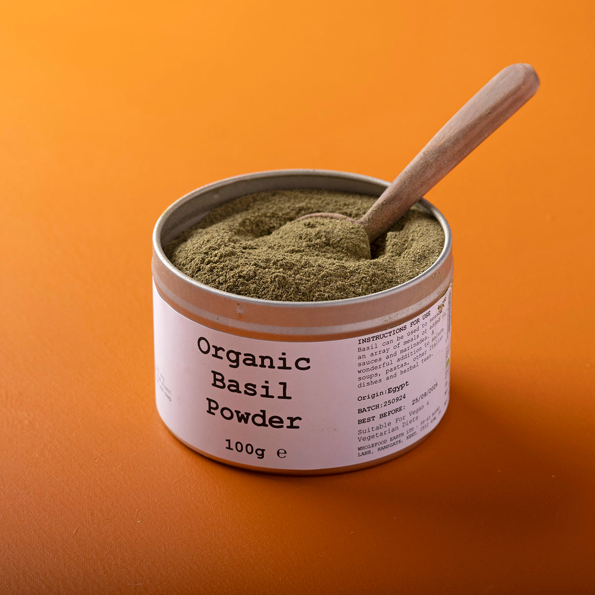 Organic Basil Powder 100g by Wild Elephant, view 4