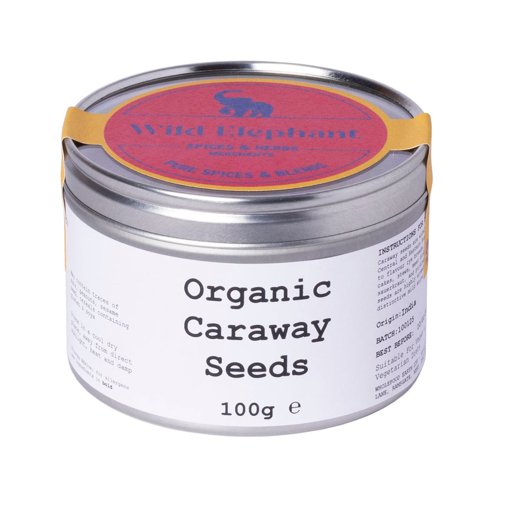 Organic Caraway Seeds 100g by Wild Elephant