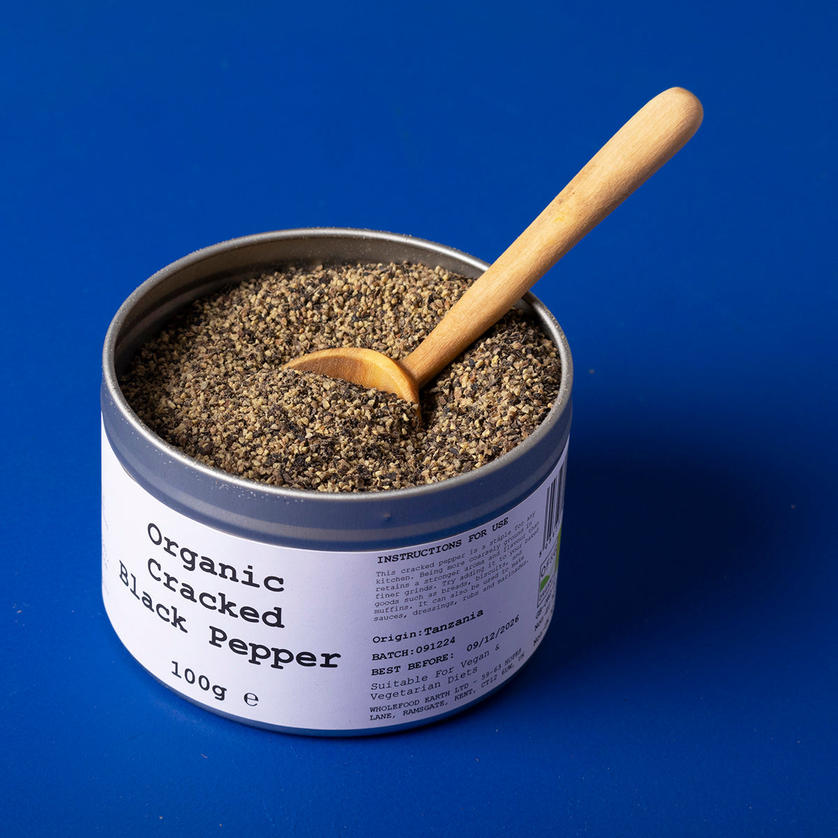 Organic Cracked Black Pepper by Wild Elephant, view 4