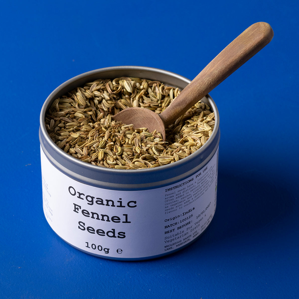 Organic Fennel Seeds 100g by Wild Elephant, view 4