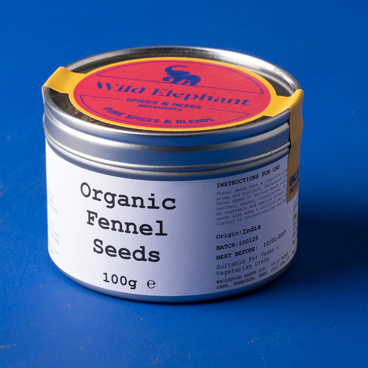 Organic Fennel Seeds 100g by Wild Elephant, view 5