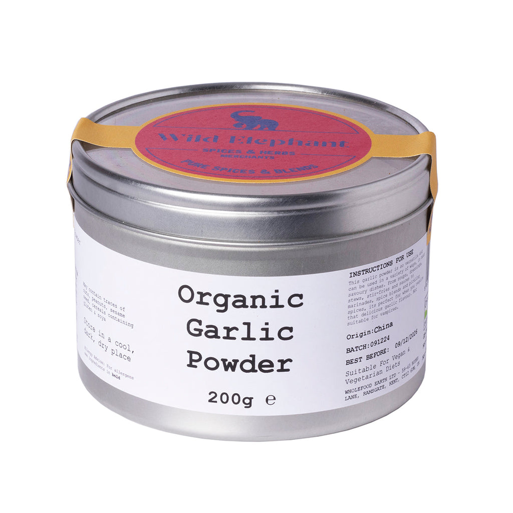 Organic Garlic Powder 200g by Wild Elephant