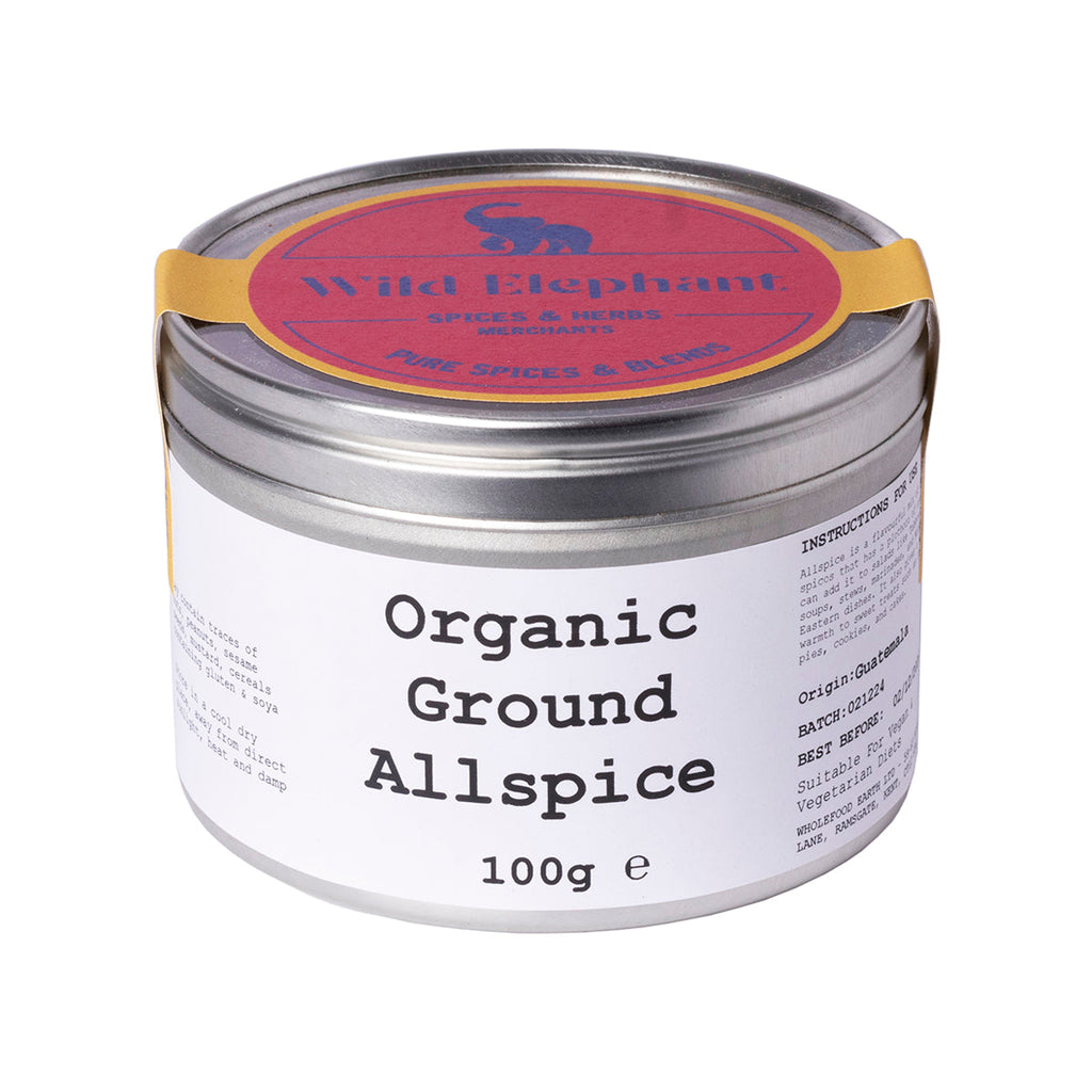 Organic Ground Allspice 100g by Wild Elephant