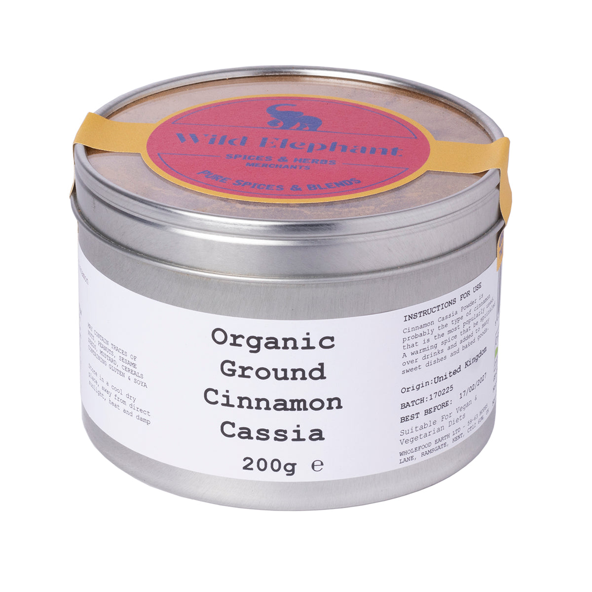 Organic Ground Cinnamon Cassia by Wild Elephant, view 7