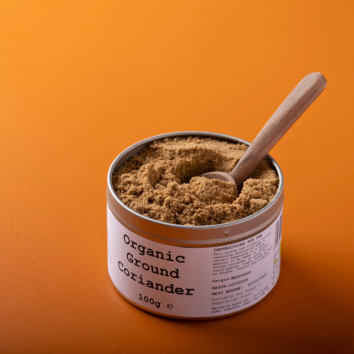 Organic Ground Coriander 100g by Wild Elephant, view 2