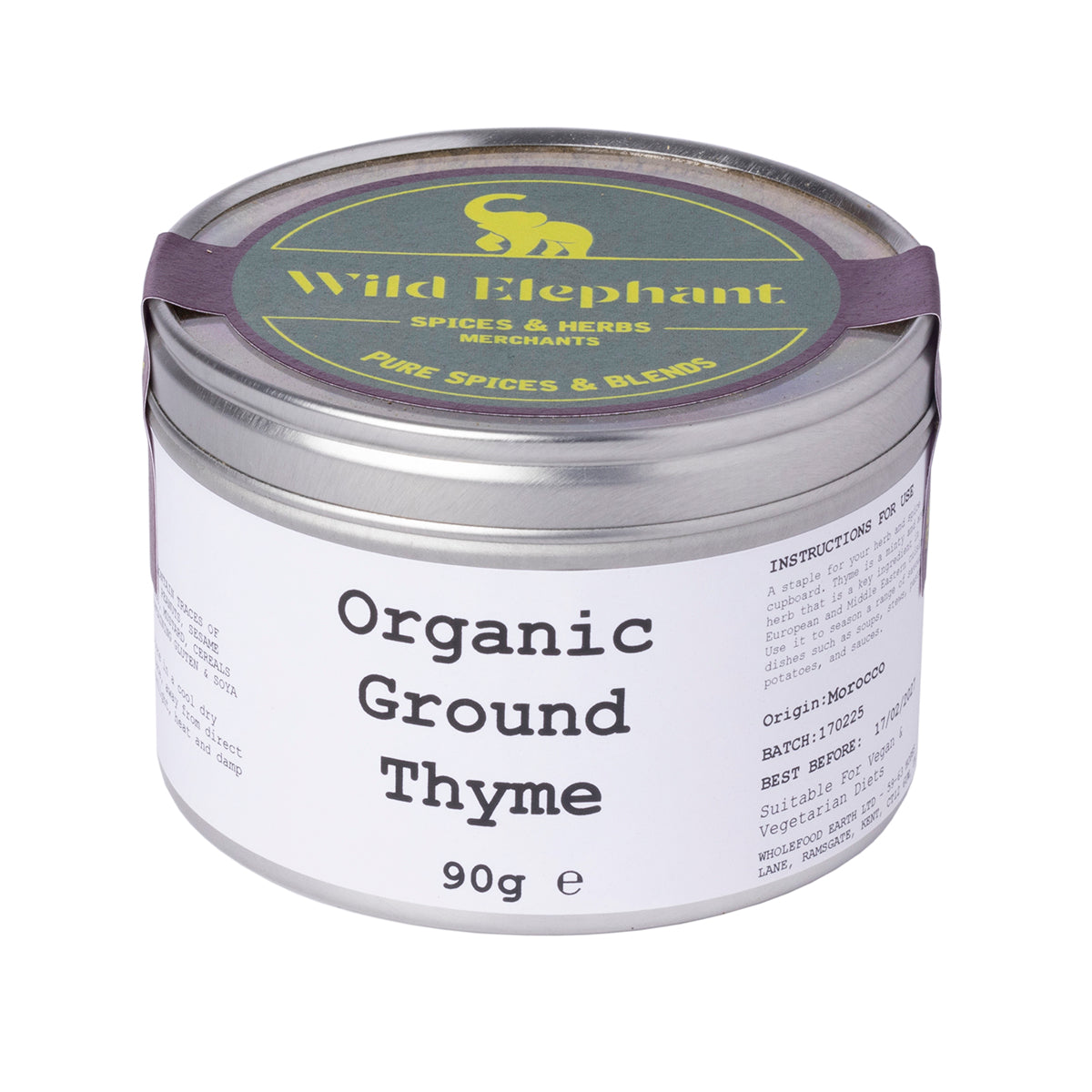Organic Ground Thyme 90g by Wild Elephant