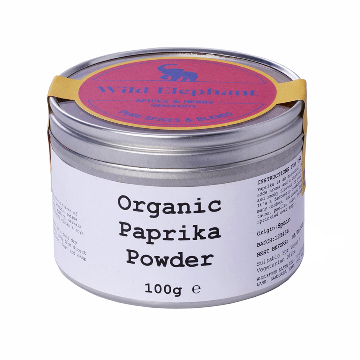 Organic Paprika Powder by Wild Elephant