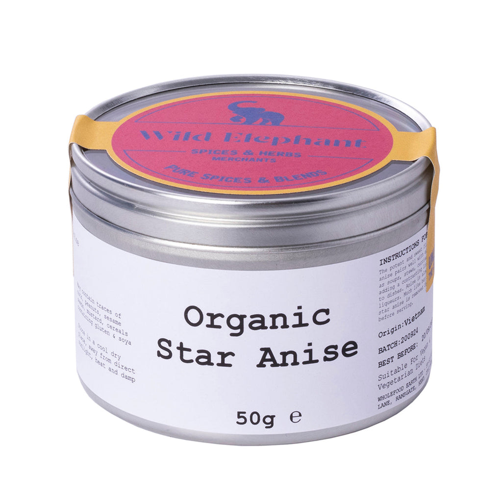 Organic Star Anise 50g by Wild Elephant