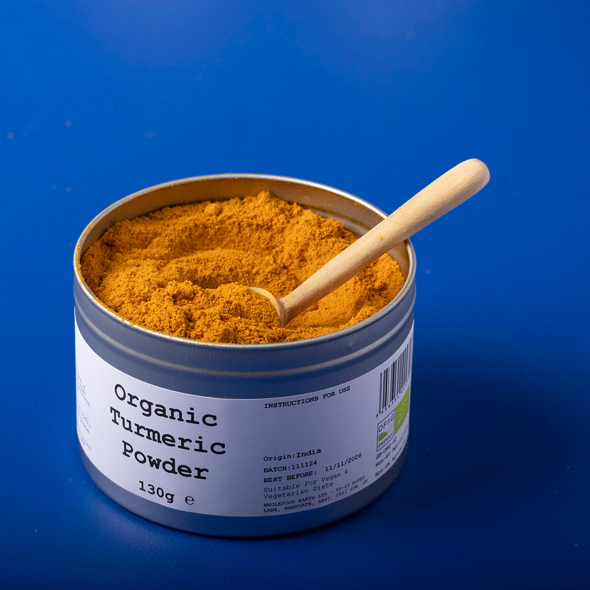 Organic Turmeric Powder 130g by Wild Elephant, view 3