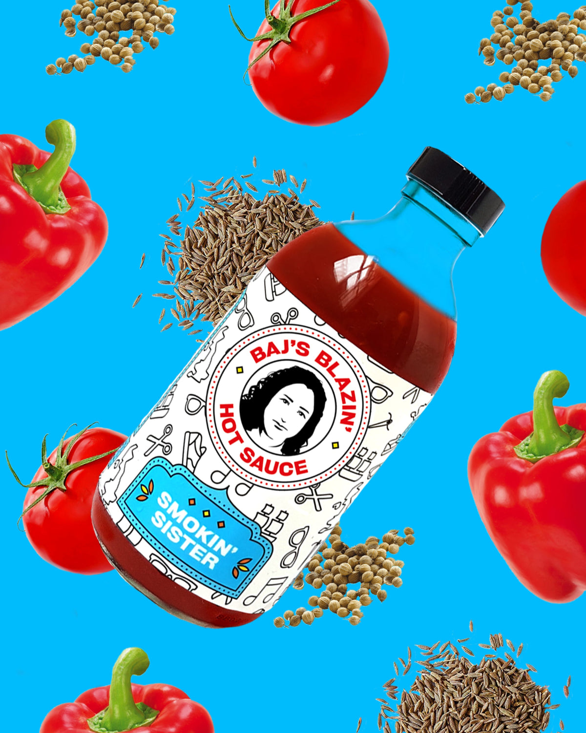 Smokin' Sister Hot Sauce 300ml by Baj's Blazin'