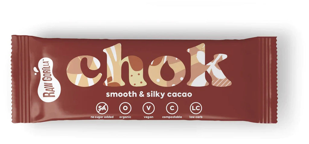 Chok Smooth & Silky Cacao Bar 35g by Raw Gorilla