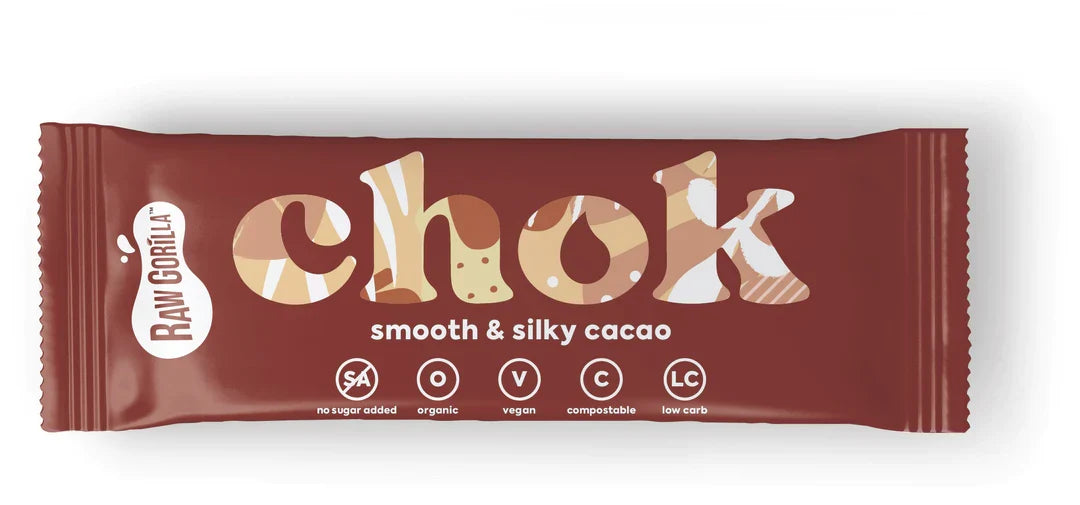 Chok Smooth & Silky Cacao Bar 35g by Raw Gorilla
