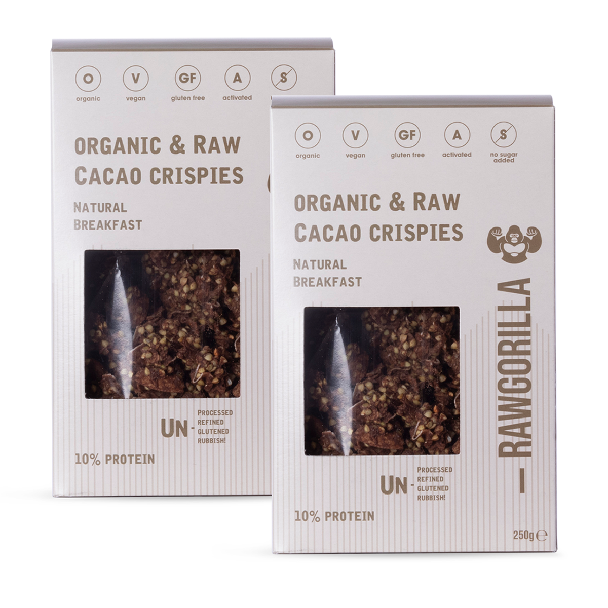 Cacao Crispies 250g by Raw Gorilla, view 9
