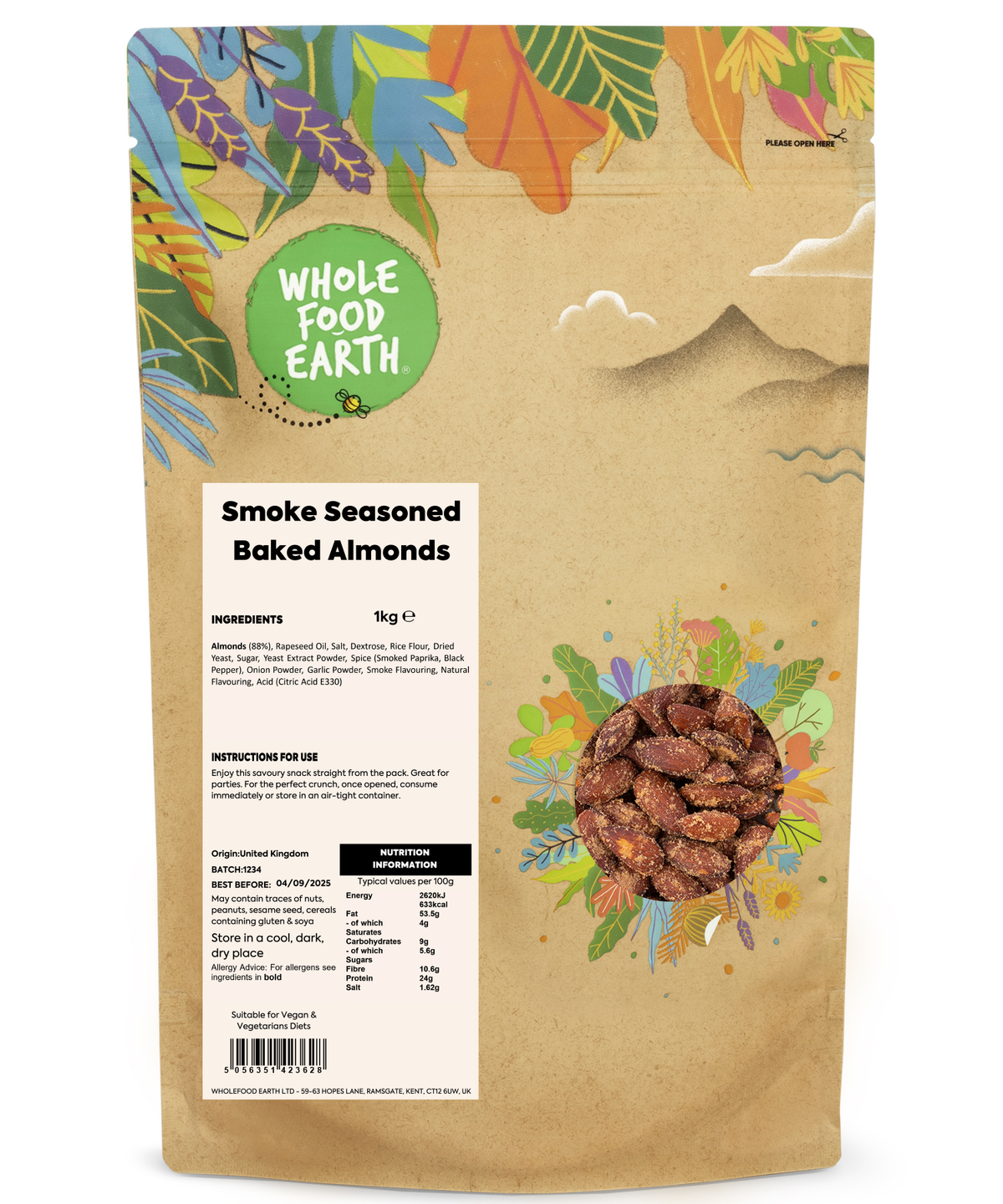 Smoked Seasoned Baked Almonds, view 7