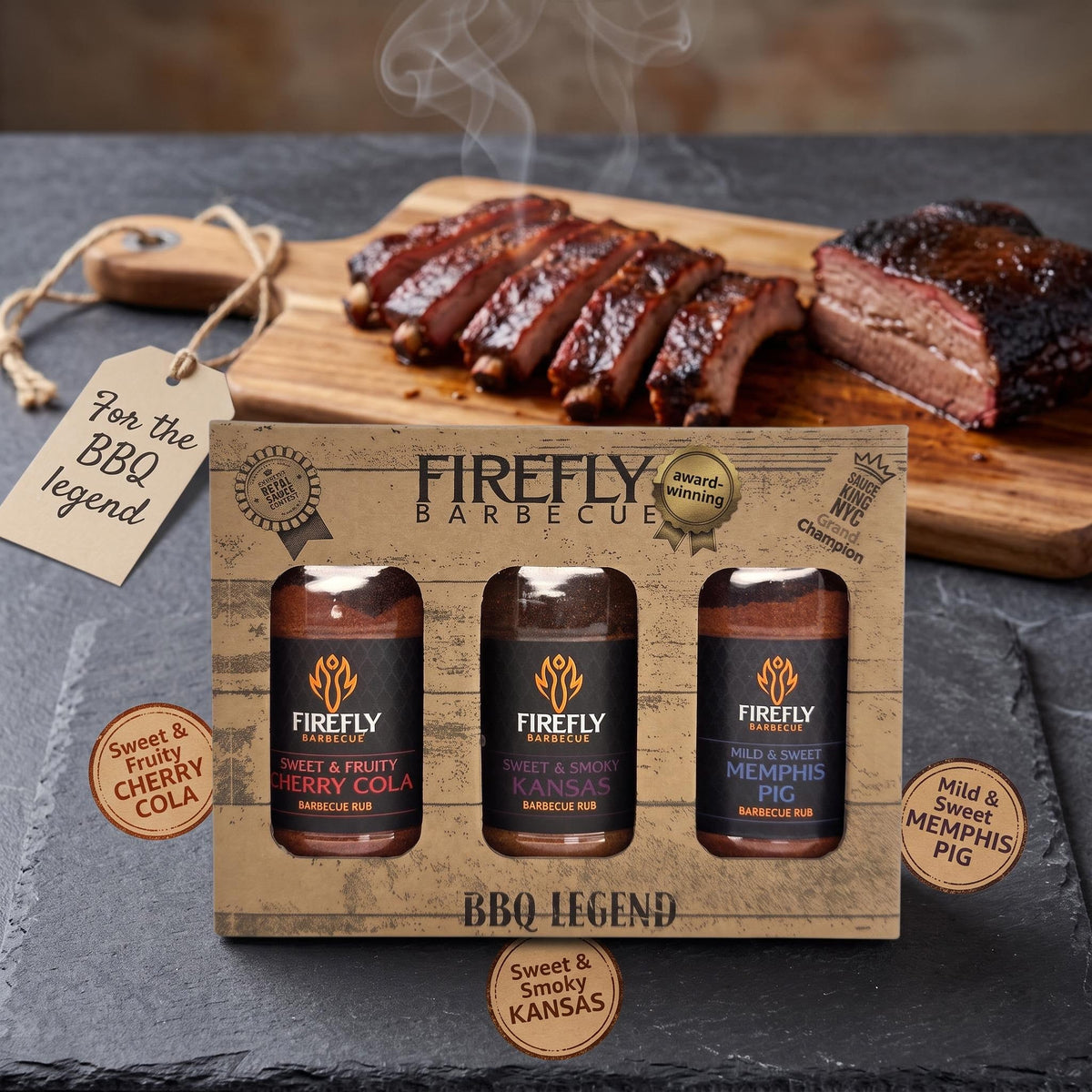 Sweet BBQ Rub Gift Set by FireFly Barbecue